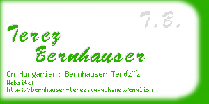 terez bernhauser business card